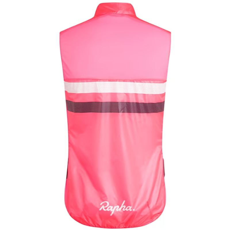 Rapha Men's Brevet Gilet Pink/Navy/White-1